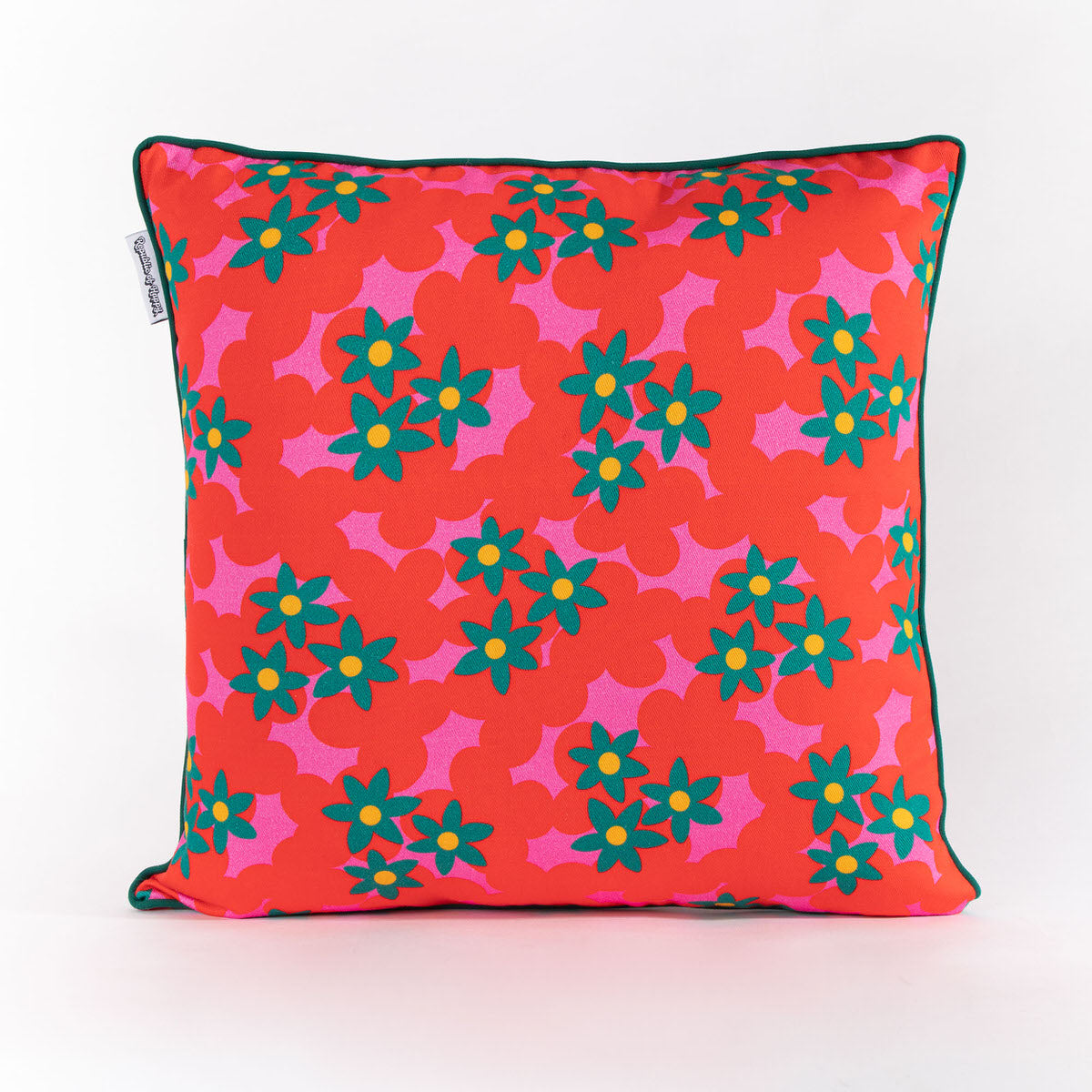 FLOWER FIELD - Bright and colourful double-sided cushion cover