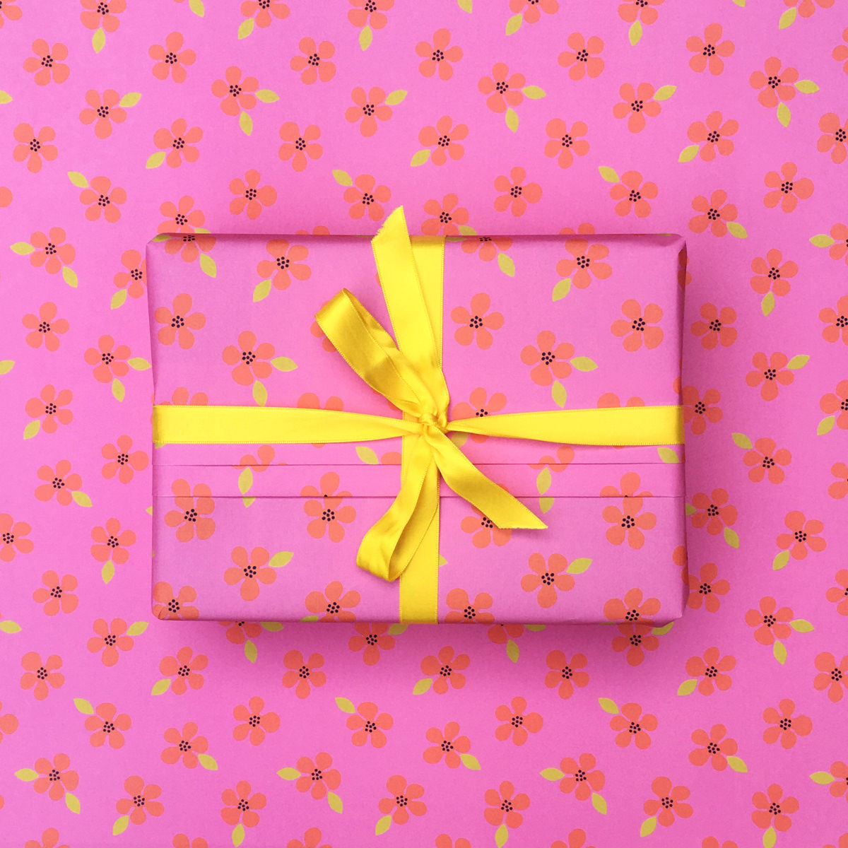 FLOWERS wrapping paper - Colourful gift wrap sheets (3, 6 or 12)