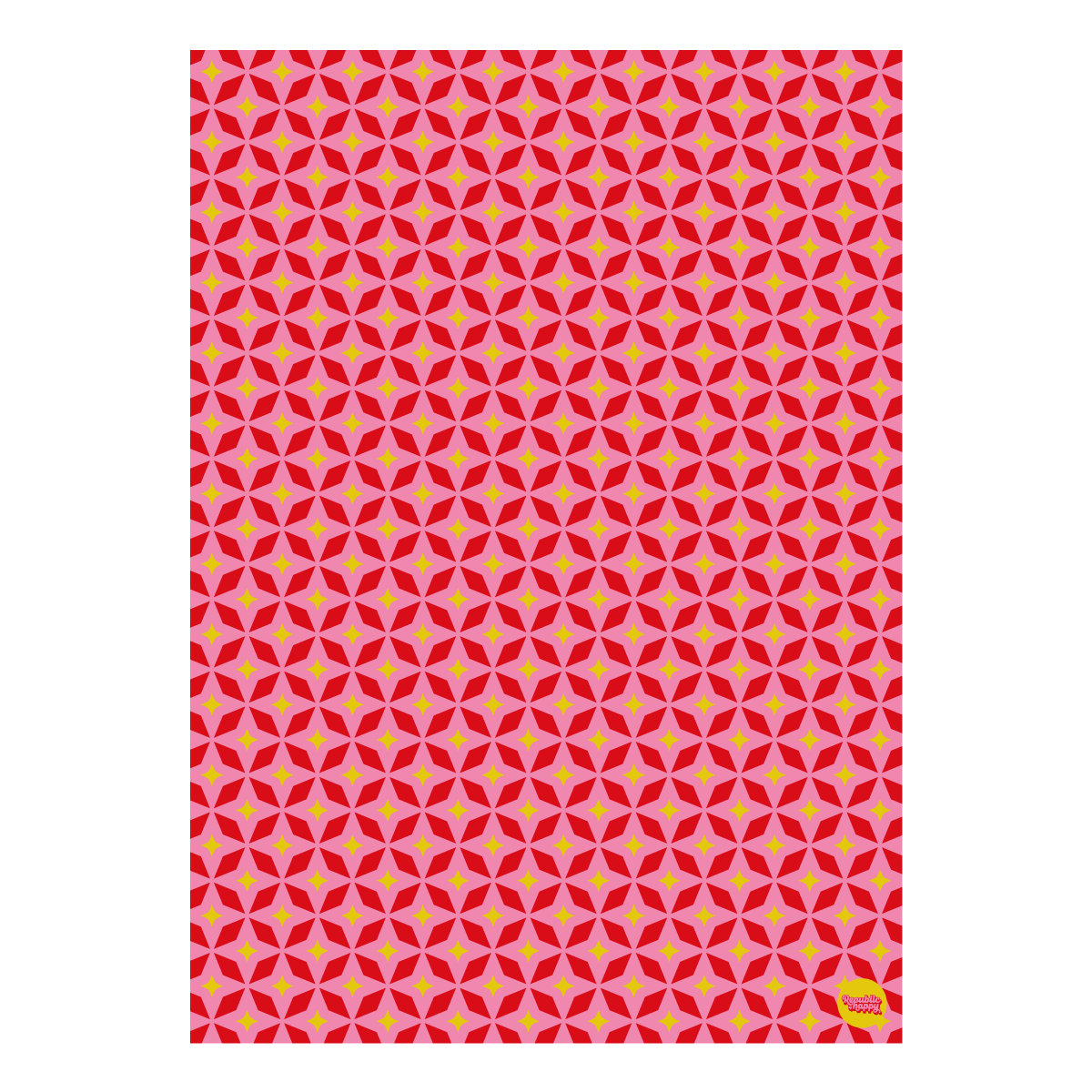 STARS wrapping paper - Colourful gift wrap sheets (3, 6 or 12)