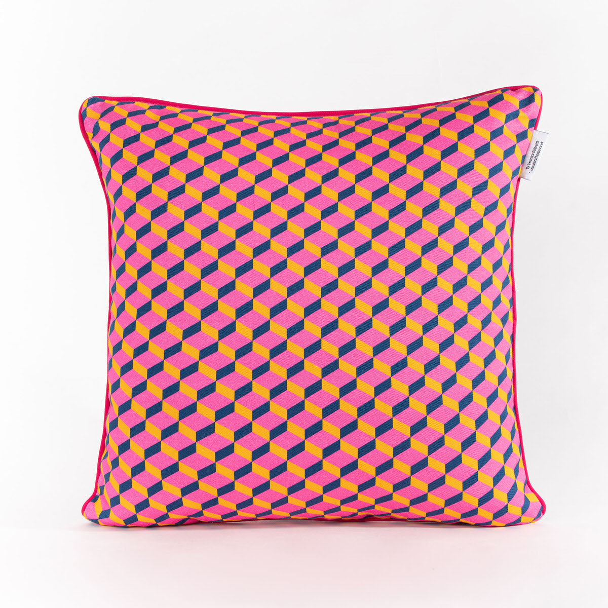 VERTICAL FLOWERS - Bright and colourful double-sided cushion cover