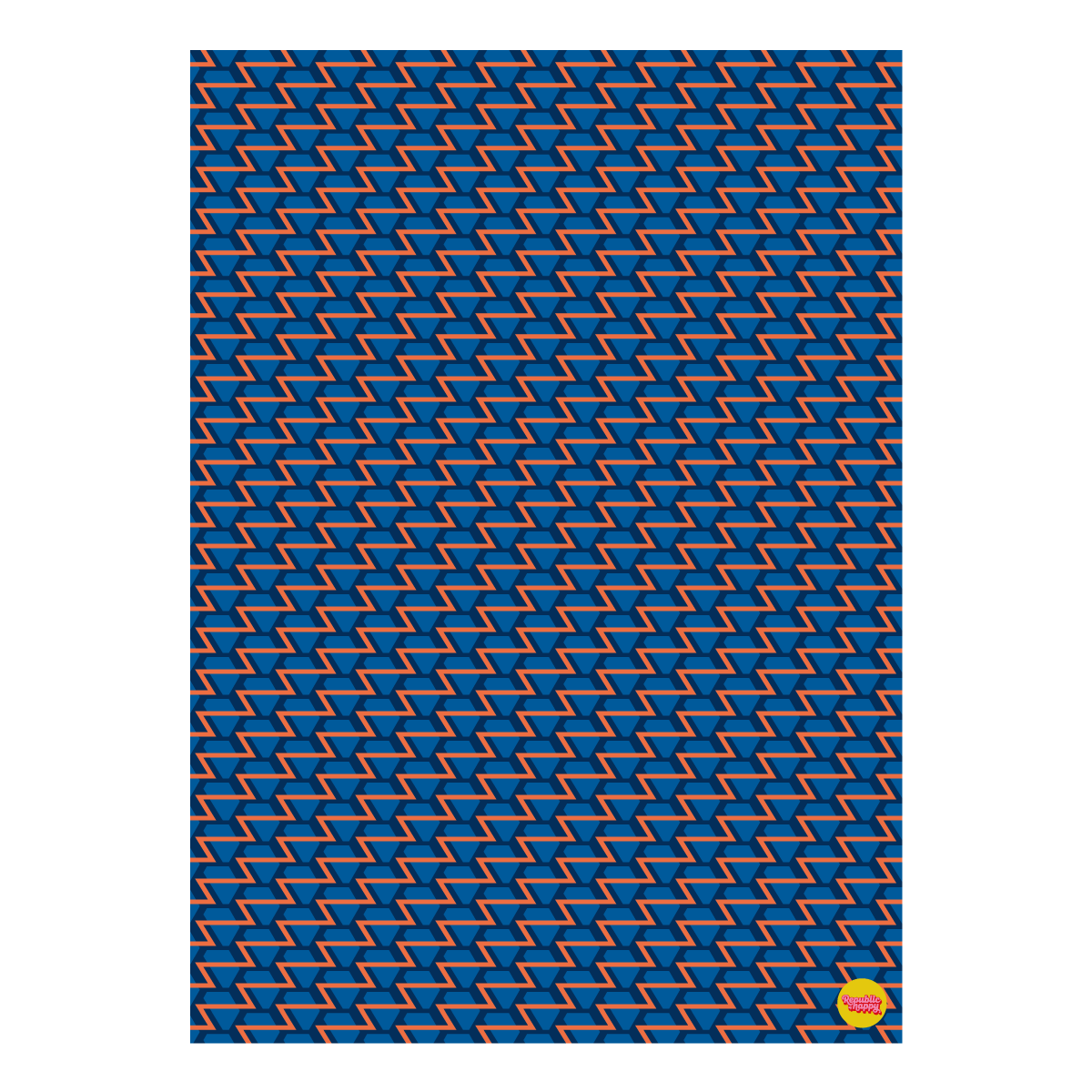 ZIGZAGS wrapping paper - Colourful gift wrap sheets (3, 6 or 12)