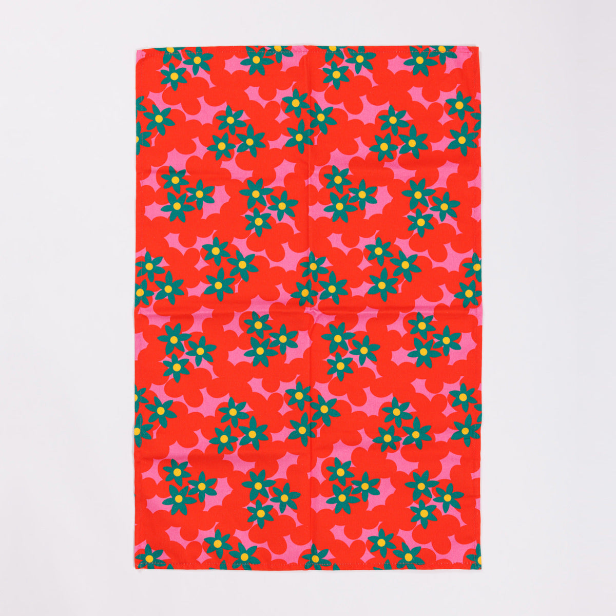 FLOWER FIELD - Bright and colourful tea towel