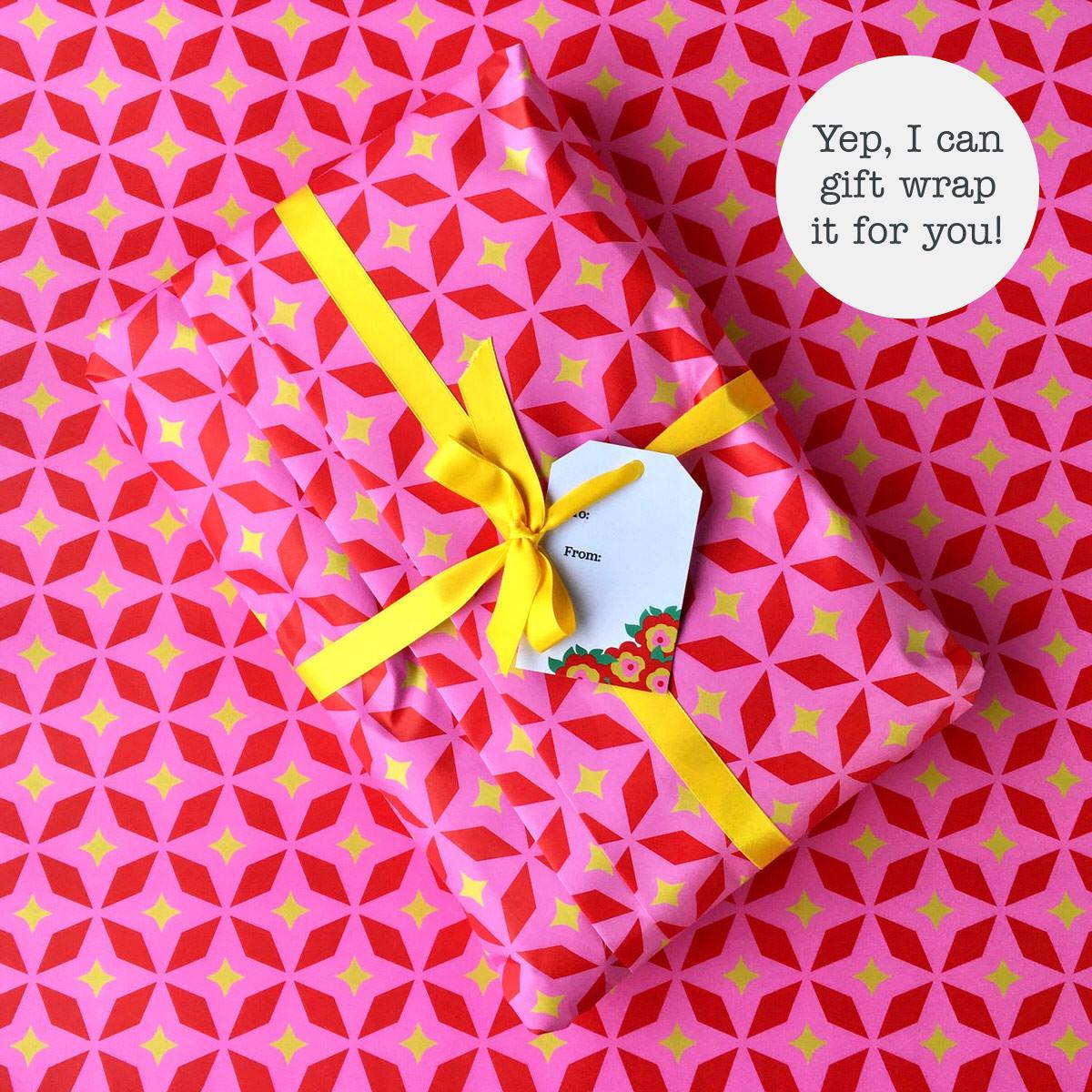 YELLOW BEAR - Small colourful art print